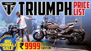 NEW 2022 All Triumph Bikes Complete Price List 🔥 Ft Trident 660 Rocket 3 GT amp Street TwinTriple 💥 [upl. by Lamahj]