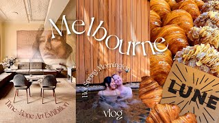 3 Days in Melbourne LUNE Croissanterie 🥐 Peninsula Hot Springs 🛁 Cafe hopping hot pot amp Art Gal [upl. by Ahsla]