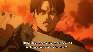 Levi Being Savage Levi Shows Zeke No Mercy  Attack on Titan Season 4 [upl. by Minardi]