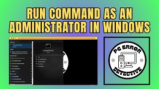 How To Run Command As An Administrator in Windows 10 [upl. by Uzia]