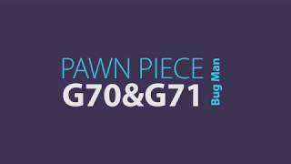 PAWN PIECE USING G70 AND G71 CNC LATHE [upl. by Aikenat509]