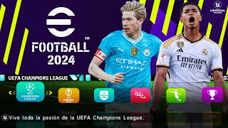 🤩 eFootball 2024 PPSSPP TODO LO NUEVO QUE VEREMOS LIGA MASTER MEJORADA CINEMATICAS Y GRAFICOS HD [upl. by Areehs339]