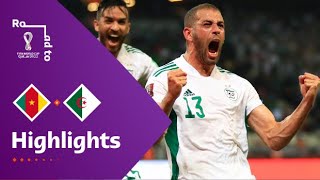 Cameroon v Algeria  FIFA World Cup Qatar 2022 Qualifier  Match Highlights [upl. by Maisel255]