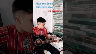 Most Iconic bollywood song Give me some sunshine on guitar By Saket Deshmukh bollywoodhits [upl. by Kcirderf]