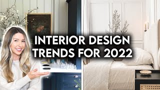 TOP 10 INTERIOR DESIGN  HOME DECOR TRENDS FOR 2022 [upl. by Mikahs]