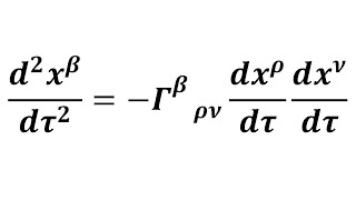 Geodesic Equation Derivation  General Relativity [upl. by Oehsen]