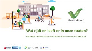 Webinar Straatvinken 2024 Wat rijdt en leeft er in onze straten [upl. by Parsaye]