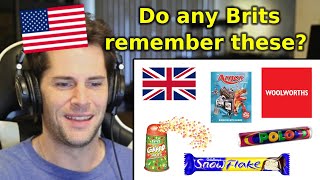 American Reacts to British Childhood Nostalgia [upl. by Ebaj]