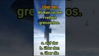 Präposition flight fliegen  Über den Wolken ist die Freiheit grenzenlos freiheit grenzenlos [upl. by Gnouh]