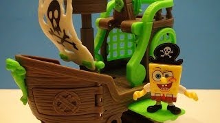 SPONGEBOB SQUAREPANTS IMAGINEXT FLYING DUTCHMANS SHIP PLAYSET VIDEO [upl. by Carleton203]