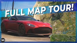 Forza Horizon 5  Map Tour Canyons Volcanoes Highway Gameplay and MORE [upl. by Hewes]