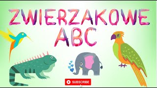 Alfabet dla Dzieci Abecadło ABC Nauka nazw zwierząt po polsku Film Edukacyjny [upl. by Elgna412]