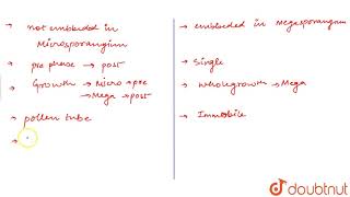 DIFFERENCE BETWEEN MALE GAMETOPHYTE AND FEMALE GAMETOPHYTE [upl. by Oijres]