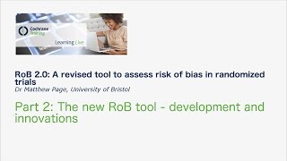 RoB 20 A revised tool to assess risk of bias in randomized trials pt2 [upl. by Anaderol]