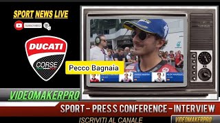 MotoGp Malesia la Sprint Bagnaia scivola vince Martin e chiude il Mondiale  interview [upl. by Moina]