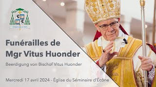 Funérailles de Mgr Vitus Huonder  Écône  17 avril 2024 [upl. by Nelrsa]