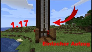 EINFACHER AUFZUG in Minecraft Java 117  Aufzug Tutorial [upl. by Larkins]