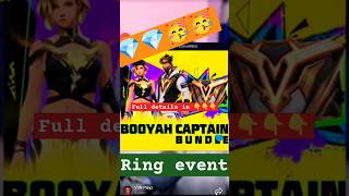 Upcoming Booyah Bundle Special Ring Event Full details in Free fire max [upl. by Ailimat163]