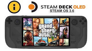 Grand Theft Auto 5 on Steam Deck OLED with Steam OS 36 [upl. by Aryl]