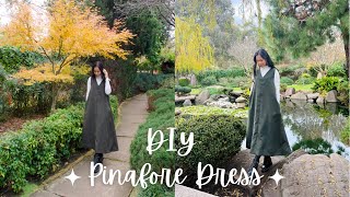 DIY Pinafore Dress With Pockets [upl. by Alicul]