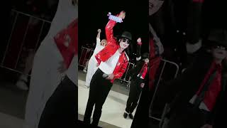 Amazing  Super imitator！Michael Jackson caijun Moonwalk Dance [upl. by Einitsed]