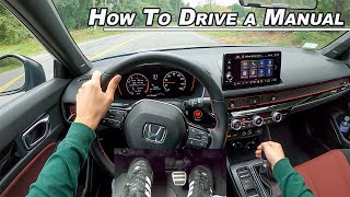 How To Drive A Manual Transmission  Rev Match  Heel Toe Downshift POV Tutorial [upl. by Jacqui]