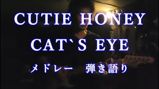 Cutie Honey amp Cats Eye  前川陽子 杏里 ギター弾き語り [upl. by Staten]