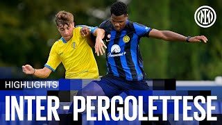 INTER 100 PERGOLETTESE  HIGHLIGHTS  PRESEASON FRIENDLY 202324 ⚽⚫🔵 [upl. by Shah650]