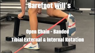 Open Chain  Resisted Tibial Internal amp External Rotation [upl. by Toogood574]