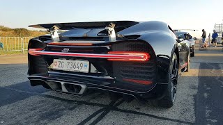 34M Bugatti Chiron  Start SOUNDS Revs Drag Racing [upl. by Lhok534]