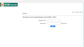 IDBI JAM 2024  IBPS Result Out  IDBI pgdbf result [upl. by Ahtera]