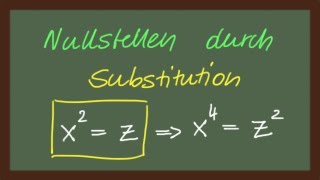 Mathematik Nullstellen durch Substitution lautlos [upl. by Clo]