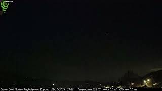 Buzet  Sveti Martin  Pogled prema Zapadu  22102024  Night  TimeLapse [upl. by Ocisnarf970]