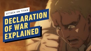 Attack on Titan Declaration of War Episode Explained [upl. by Nwahsyd]