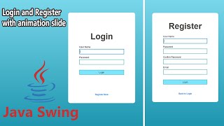 Java GUI  Login and Register Form [upl. by Iturhs]