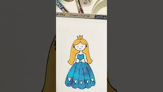 Barbie drawing step by step shortsfeed [upl. by Wind]