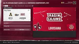 LOUISIANA RAGIN CAJUNS DYNASTY vs ARKANSAS STATE [upl. by Sarchet526]