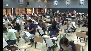 Bachilleres realizan examen de admisión en la UNANManagua [upl. by Deys]