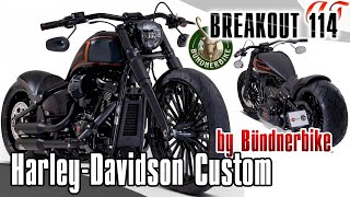 2024 HarleyDavidson BREAKOUT Custom by Bündnerbike  AampT Design [upl. by Otrebide]