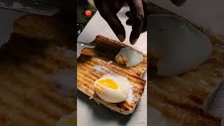 Tasty Soft Boiled Egg Sandwich Of Kolkatashortsvideo streetfood [upl. by Tonneson]