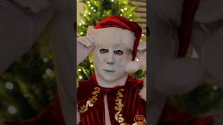 When Santa visits Michael 🎅🔪 michaelmyers santa christmas horror holidayswithshorts [upl. by Lewin]