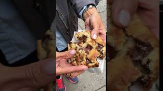 Levain Bakery Chocolate Chip Walnut Cookie in NYC [upl. by Aihsinyt421]