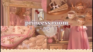 room tourwhere i get my furniture from ˚୨୧⋆｡˚ ⋆ princess coquette  cottagecore aesthetic [upl. by Hal]