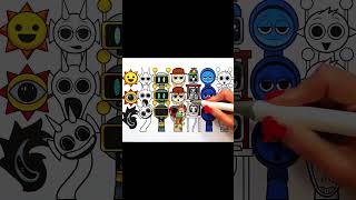 Incredibox Sprunki Coloring Pages  How to Color Phase 1 VS Phase 2 VS Phase 3 [upl. by Mariquilla]