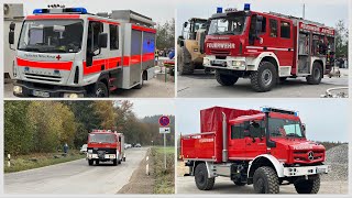 Einsatzfahrten Jahreshauptübung der Feuerwehr Amtzell HÜ2024 [upl. by Anthea]