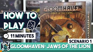 How To Play Gloomhaven Jaws Of The Lion Scenario 1 in 11 minutes Roadside Ambush [upl. by Rhianna988]