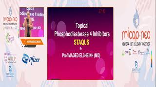 Topical Phosphodiesterase 4 Inhibitors STAQUS Prof MAGED ELSHEIKH MD Dermatology [upl. by Ilrak]