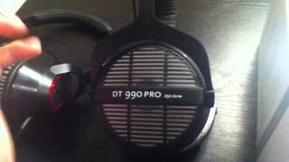 BeyerDynamic DT990 Pro Headphones and FiiO E5 Headphone Amplifier [upl. by Yzeerb882]