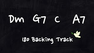 2516 in C Jazz Backing Track  Dm G7 C A7 180BPM Please enjoy your JAM [upl. by Teyugn692]