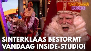 Sinterklaas zorgt met paard voor CHAOS in Vandaag Insidestudio  VANDAAG INSIDE [upl. by Dinny]